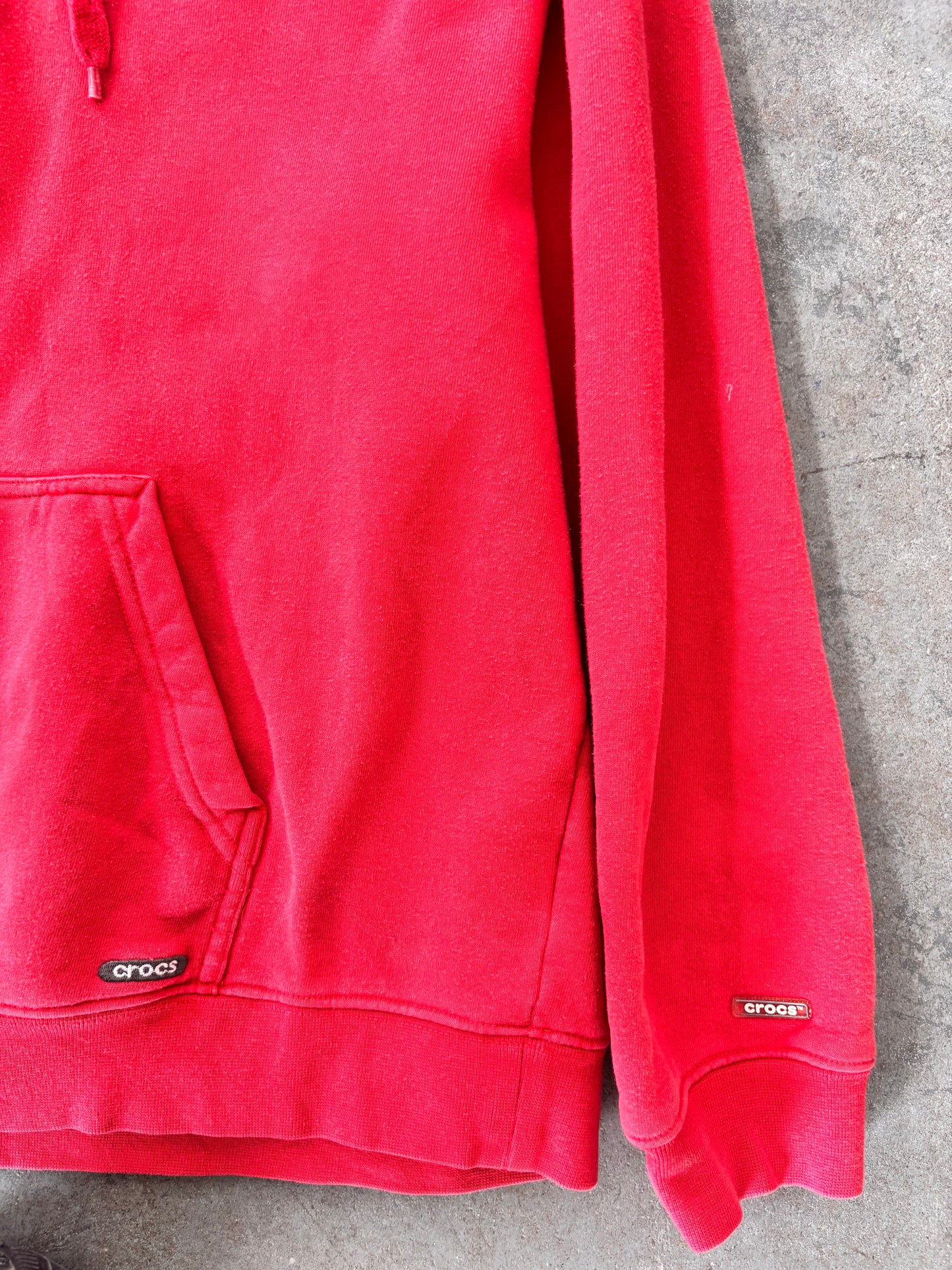 Y2K Crocs Red hoodie - Sz L