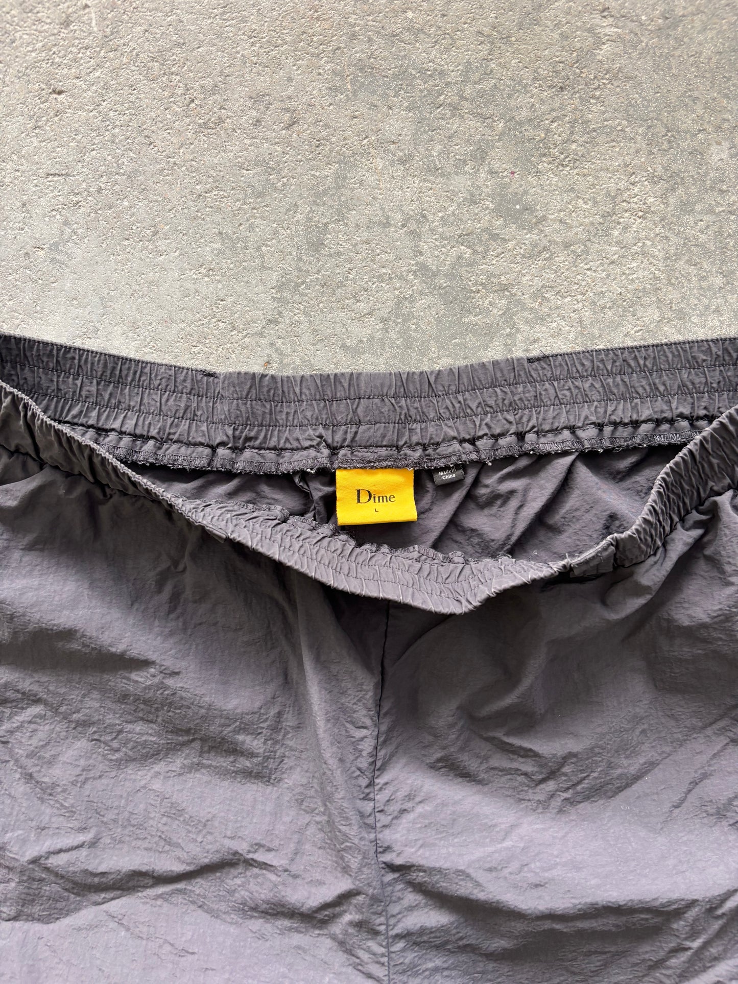 Dime MTL Black nylon short - Sz L 16.5x19