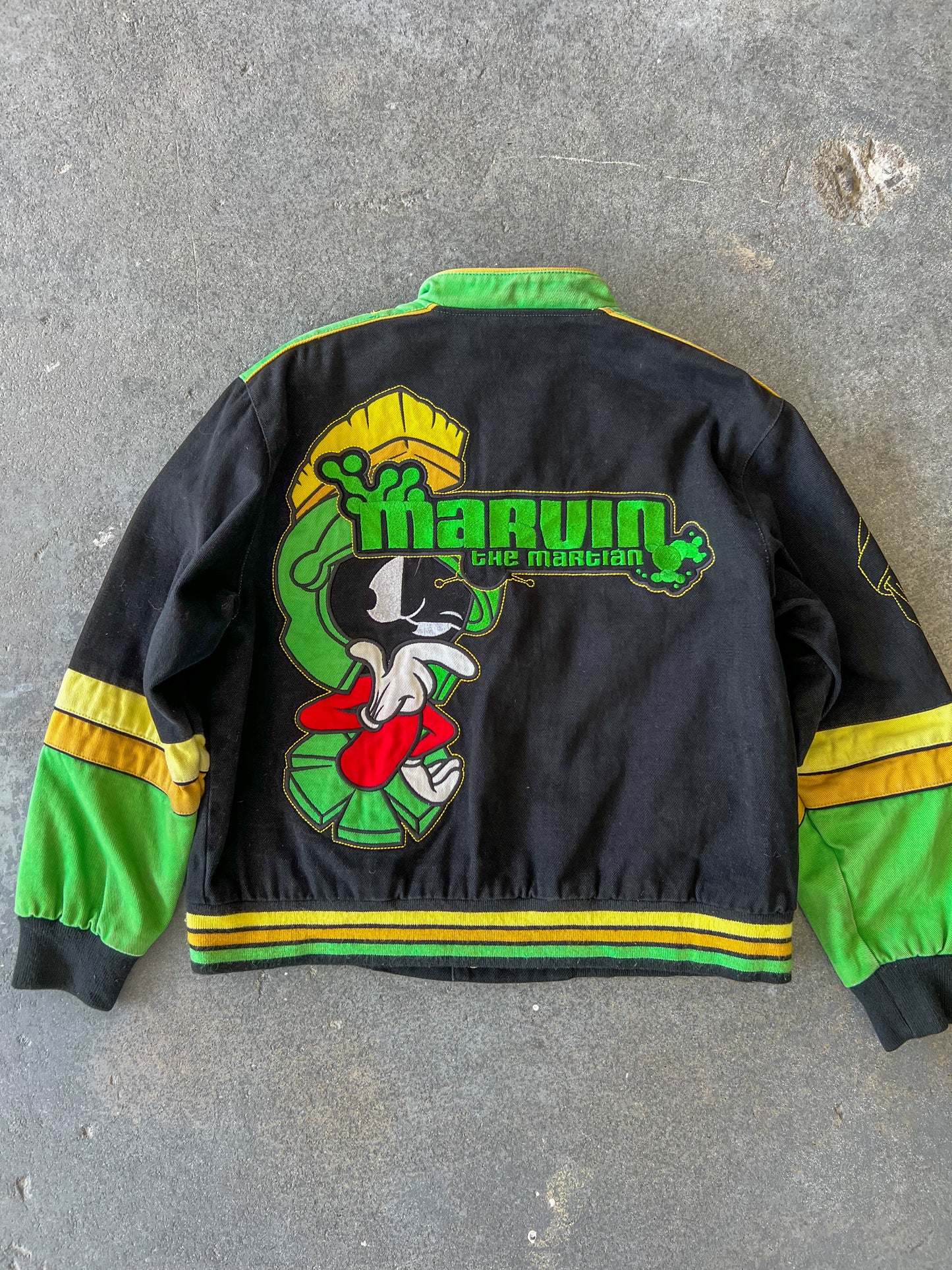 Marvin the martian jeff Hamilton race bomber jacket - Sz XS