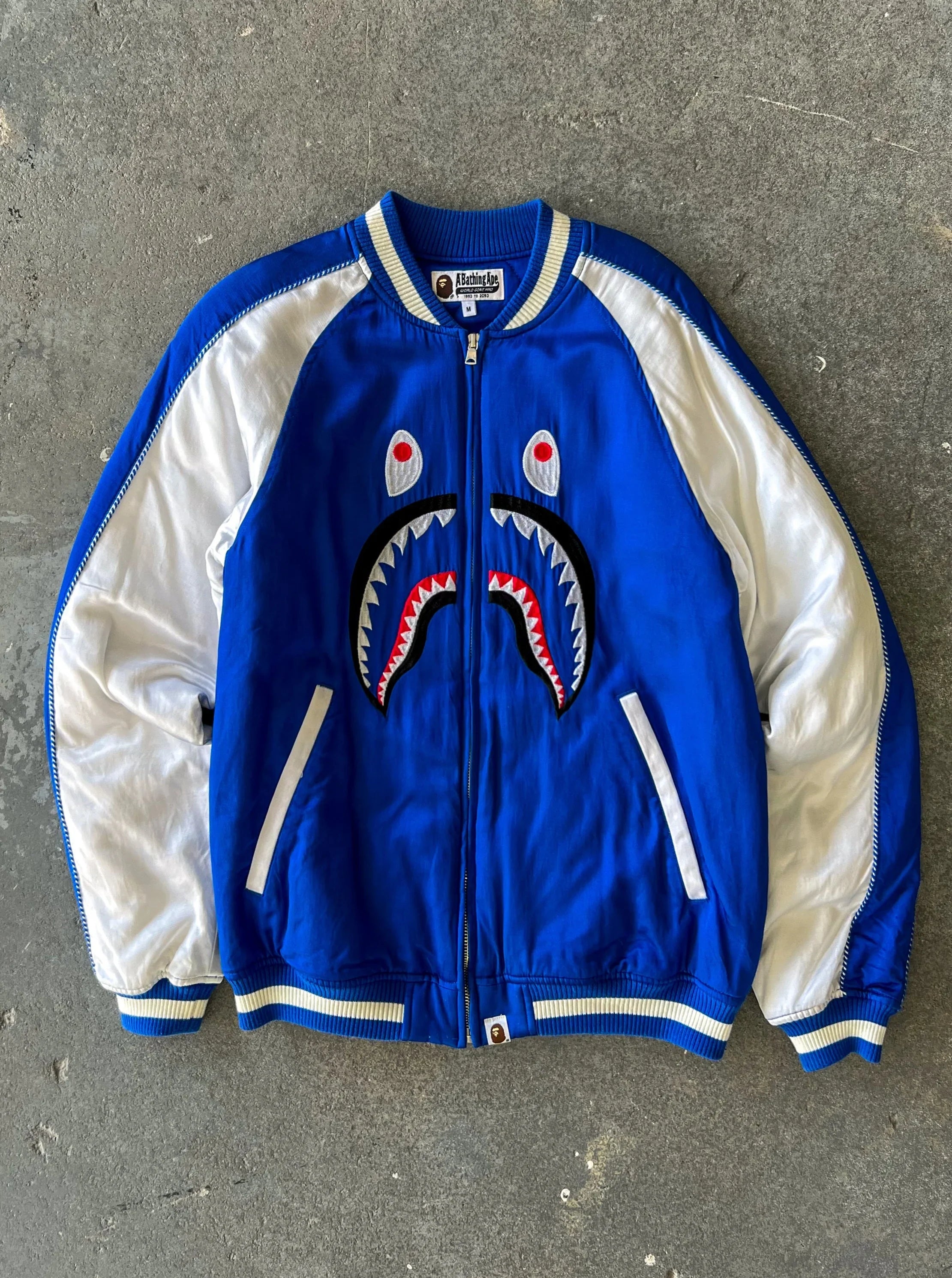 A bathing ape shark face Bomber - Sz M