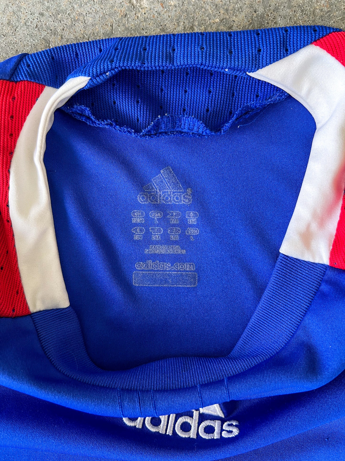 2007 France home kit soccer jersey - Sz L