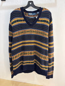 Polo RL Linen/Cashmere/V-neck Sweater - Size L