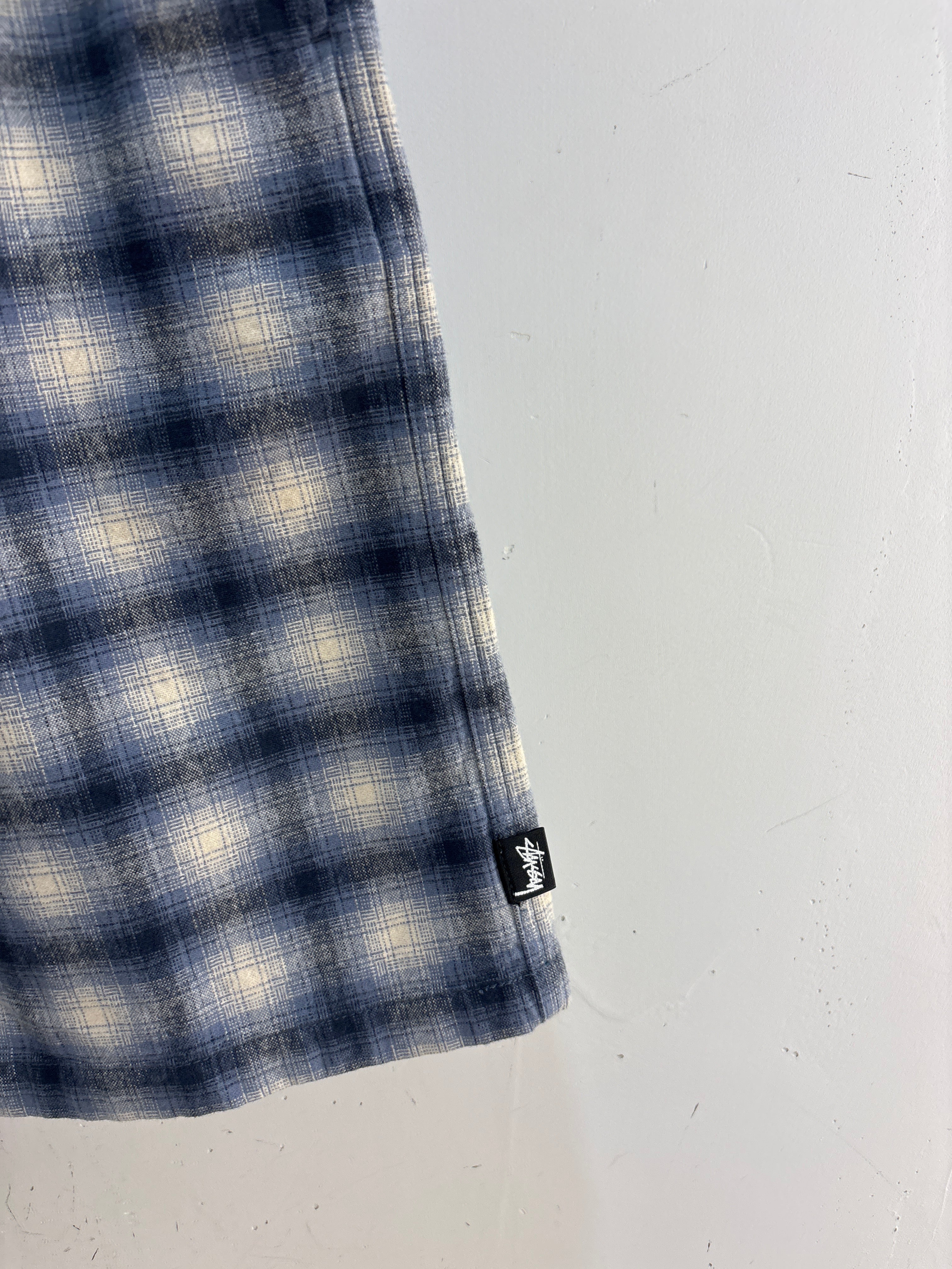 NEW Stussy Blue Plaid Shorts- Size M
