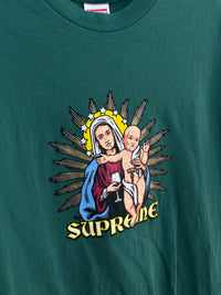 Supreme Virgin Mary Green Tshirt - Size L