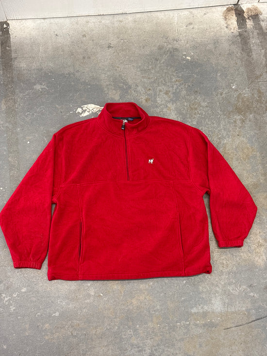 Y2K Big Dog red 1/4 zip fleece - Sz XXL