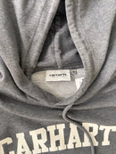 Carhartt WIP Grey Spellout Hoodie - Sz M