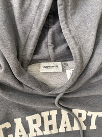 Carhartt WIP Grey Spellout Hoodie - Sz M