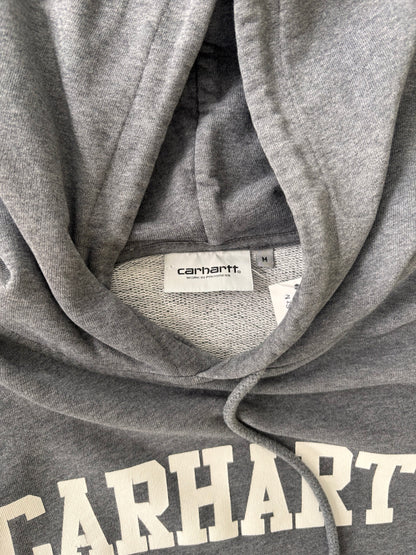 Carhartt WIP Grey Spellout Hoodie - Sz M