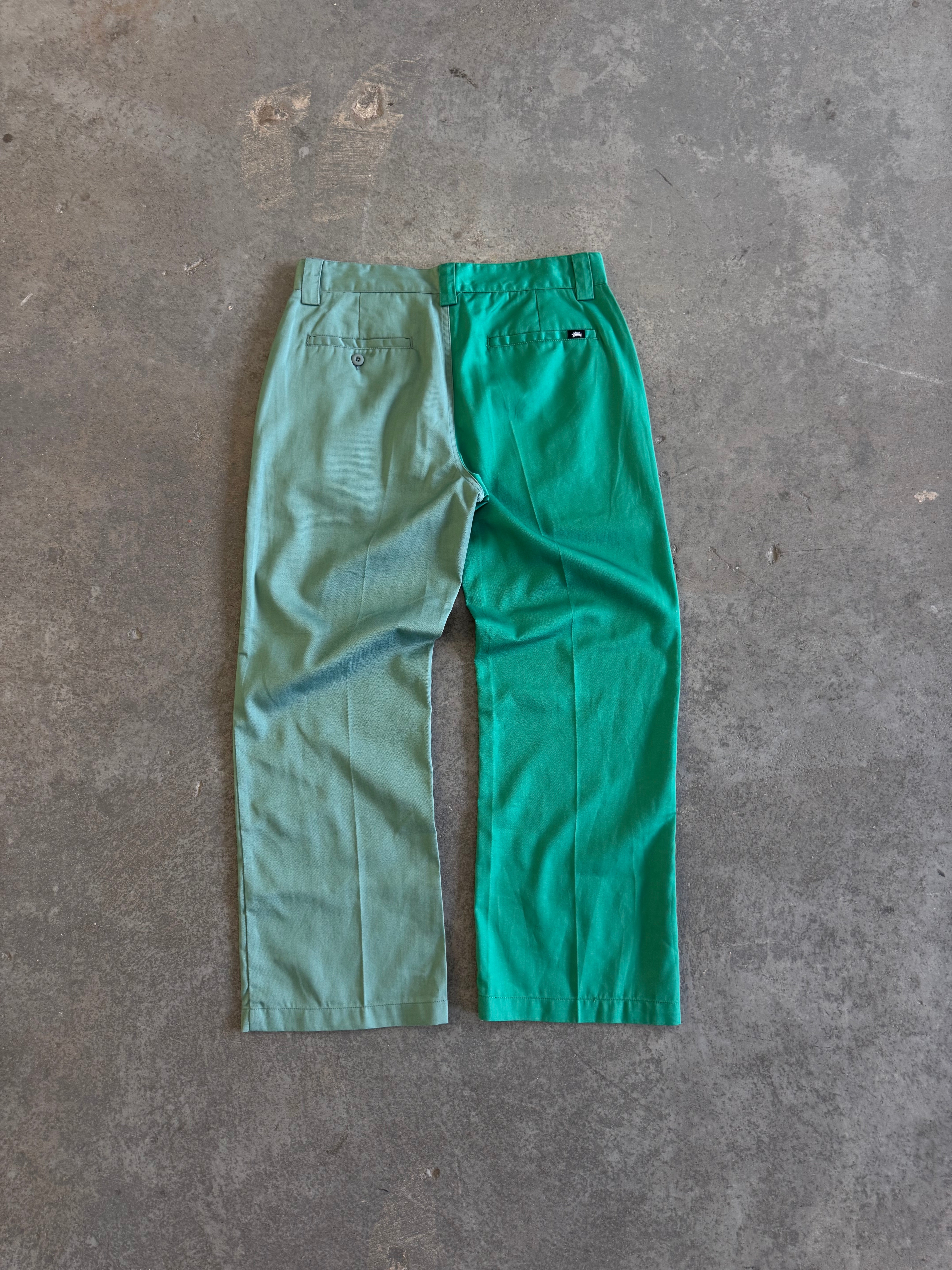 New Stussy Two-tone Louise Pants - Sz 9w