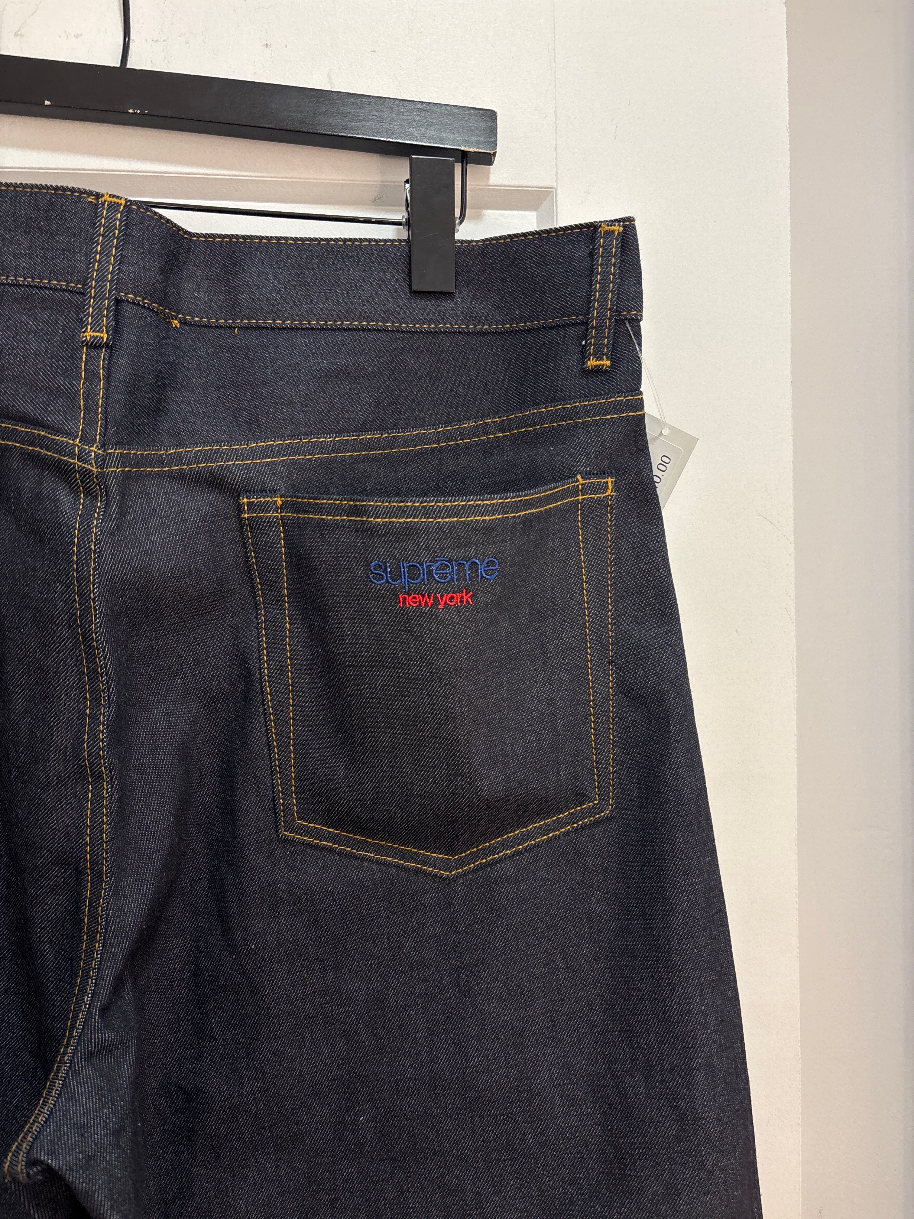 Nouveau pantalon Supreme Selvedge Indigo - Taille 34 (ample)