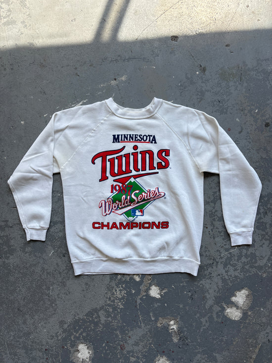 87' Minnesotya Twins World Series crewneck - Sz L