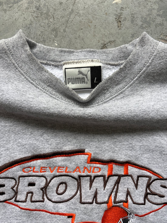 Y2k Puma Cleveland browns crewneck - Sz L