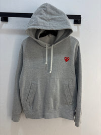 CDG Play logo Grey hoodie - Size L