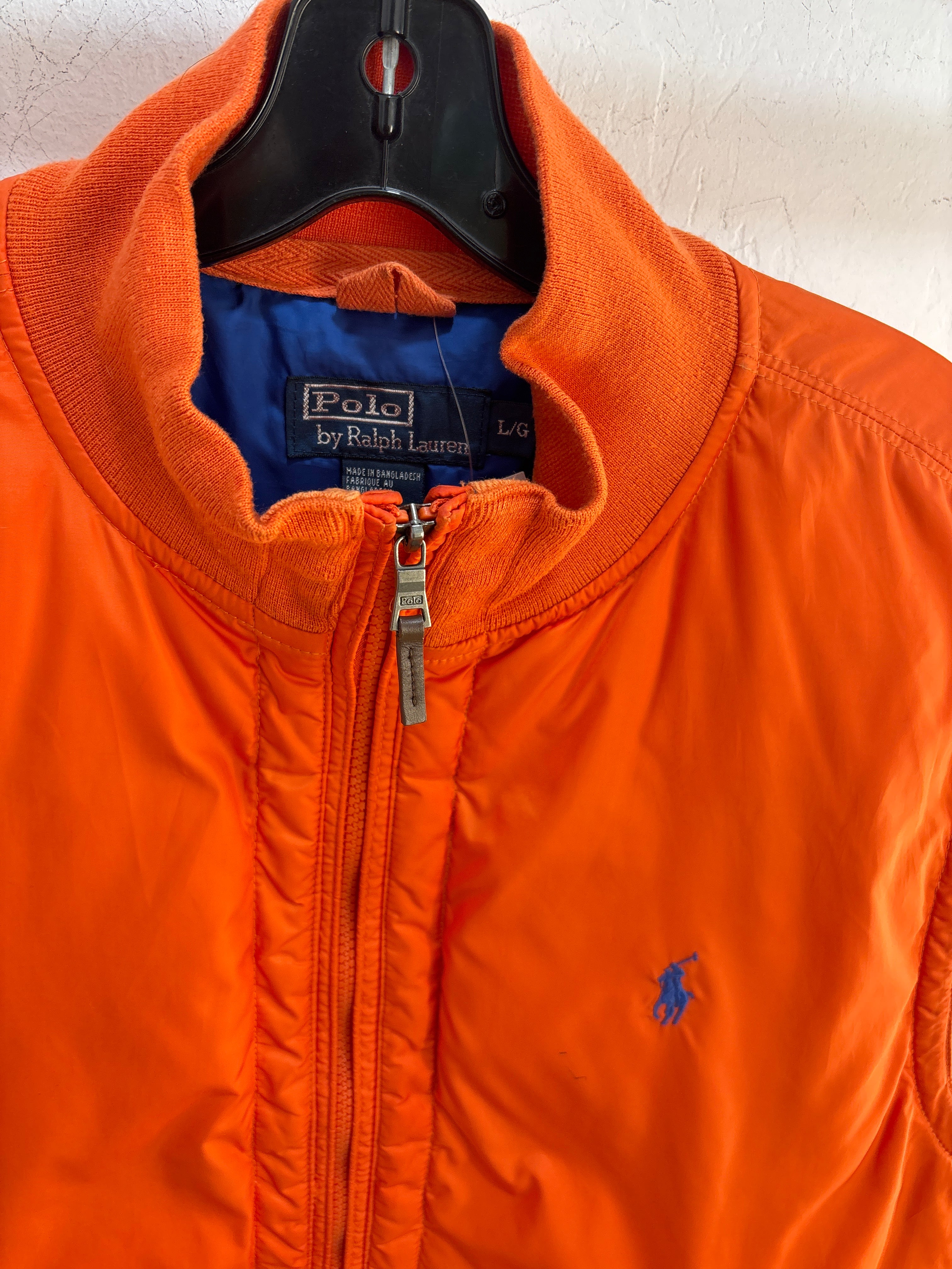 Polo RL Down Orange Puffer Vest