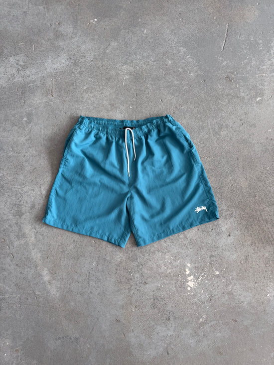 Stussy Teal logo trunk - Sz XXL