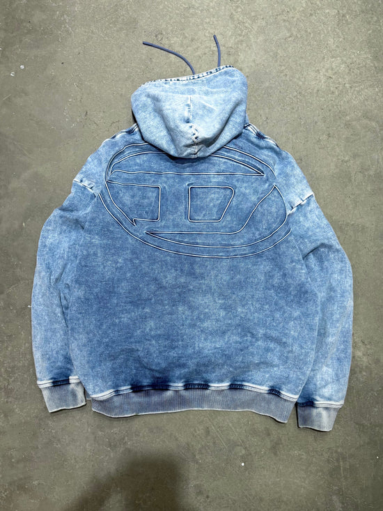 Diesel denim Logo hoodie - size XL