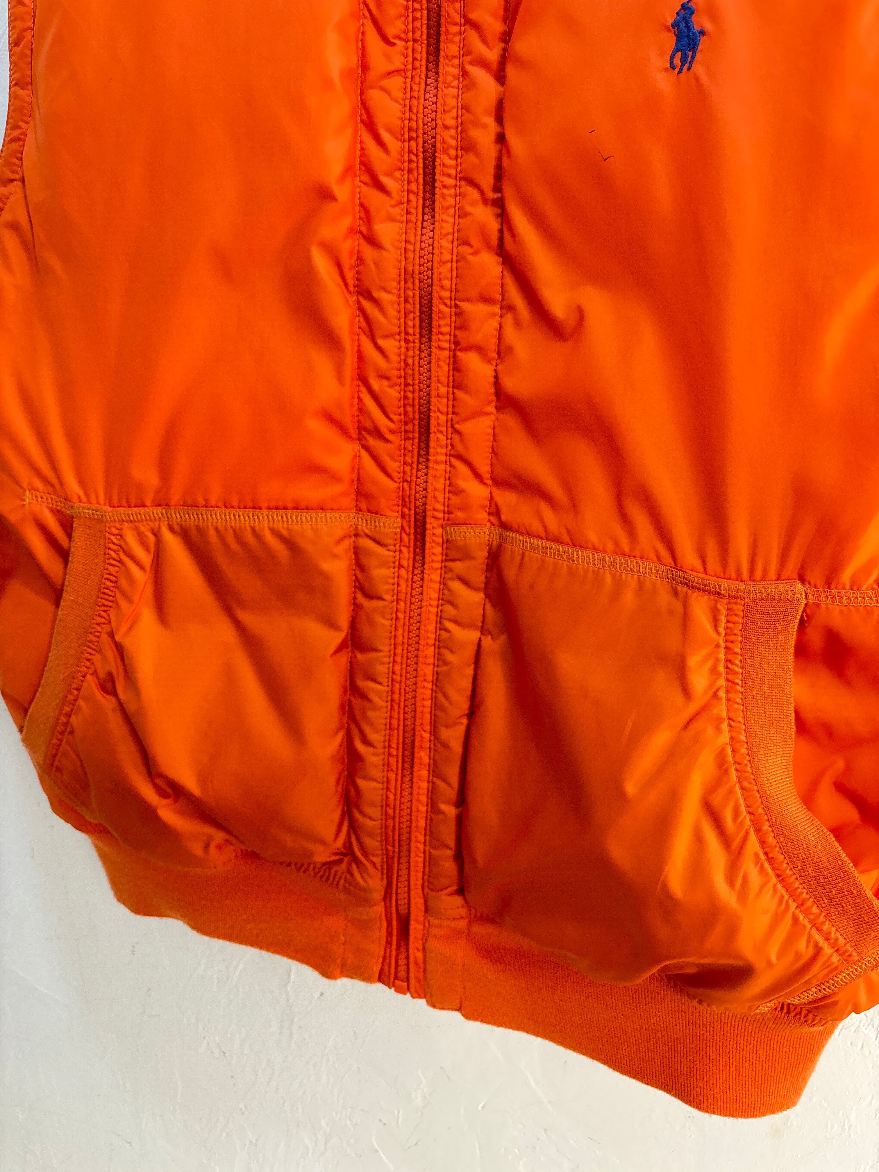 Polo RL Down Orange Puffer Vest