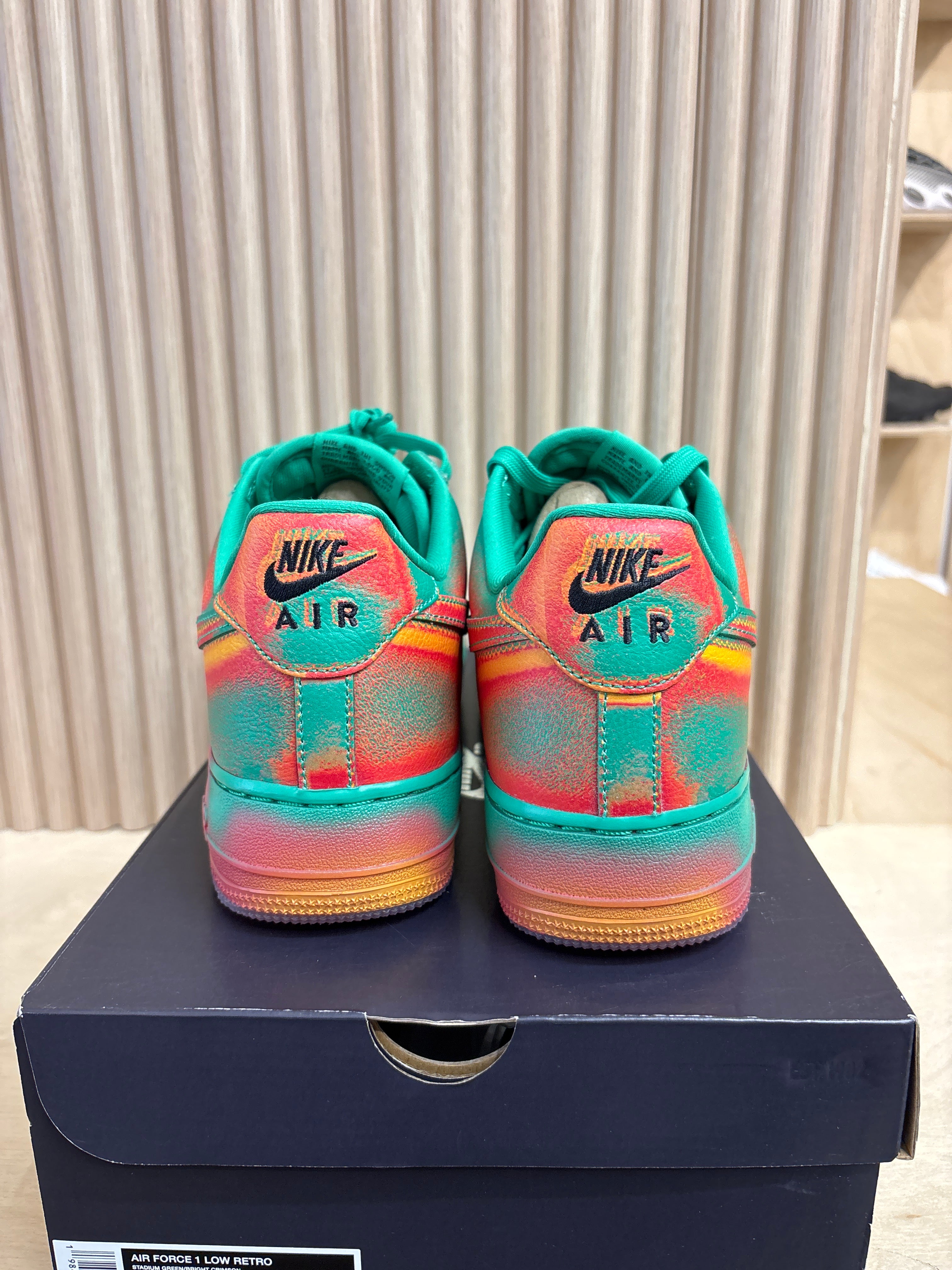Nike Air Force 1 Low '07 "Stadium Green Crimson" - Size 11US