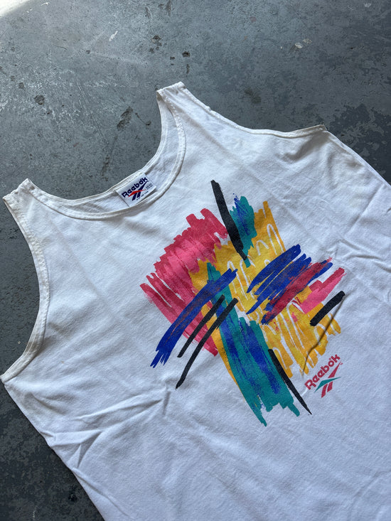 Reebok paint stroke tank - Sz L