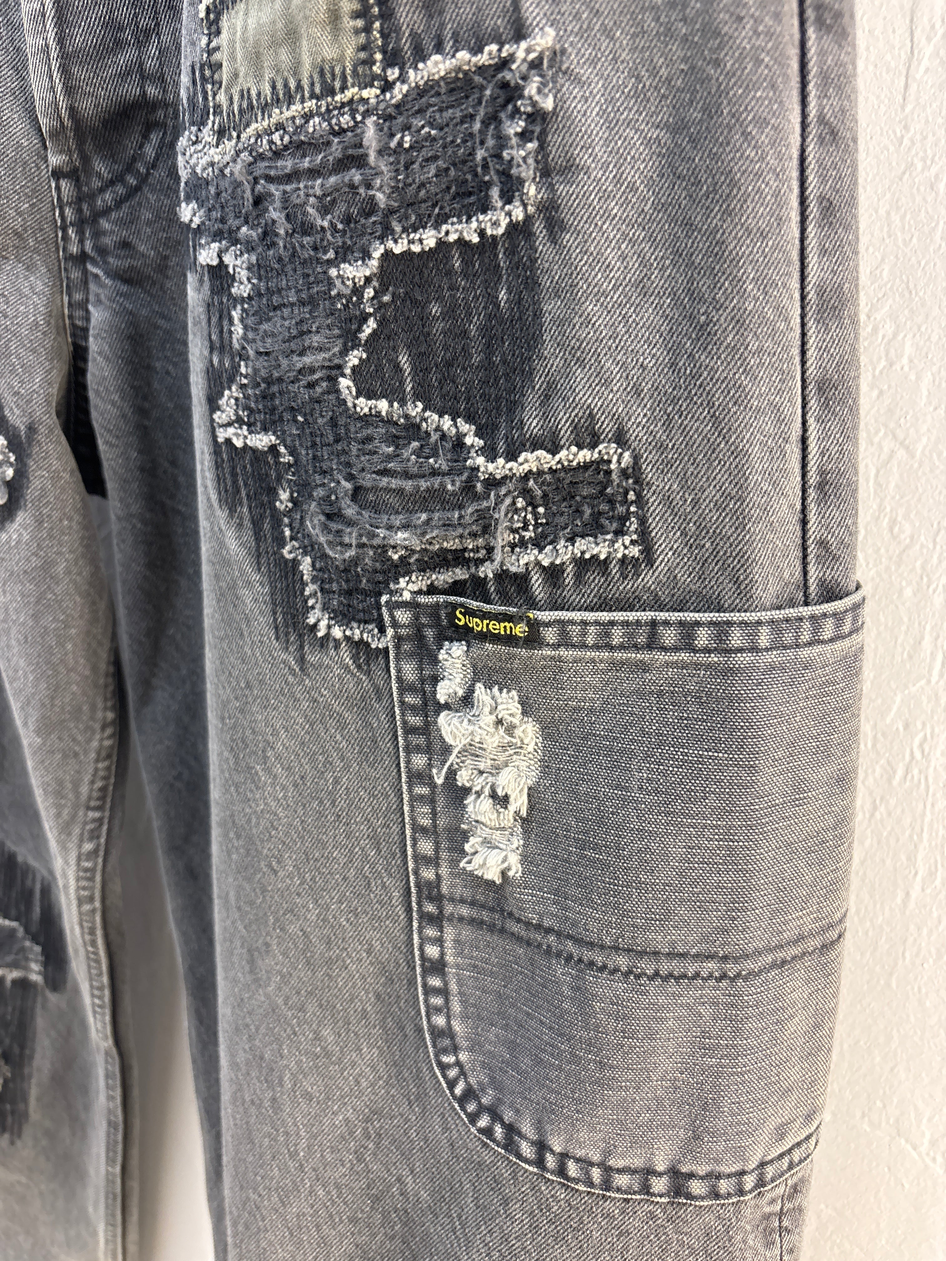Supreme/Black Means Mended Jeans - 32
