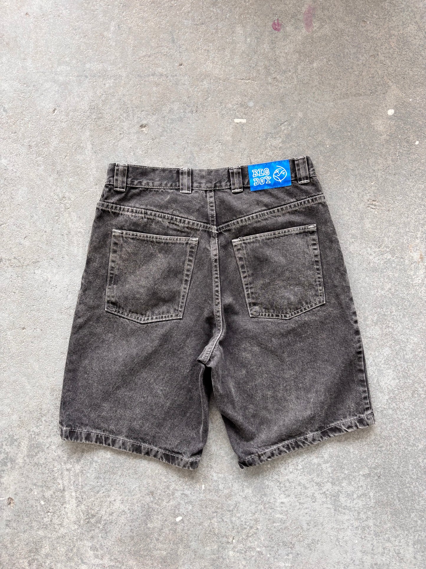 Polar Big Boy Black denim short - Sz M