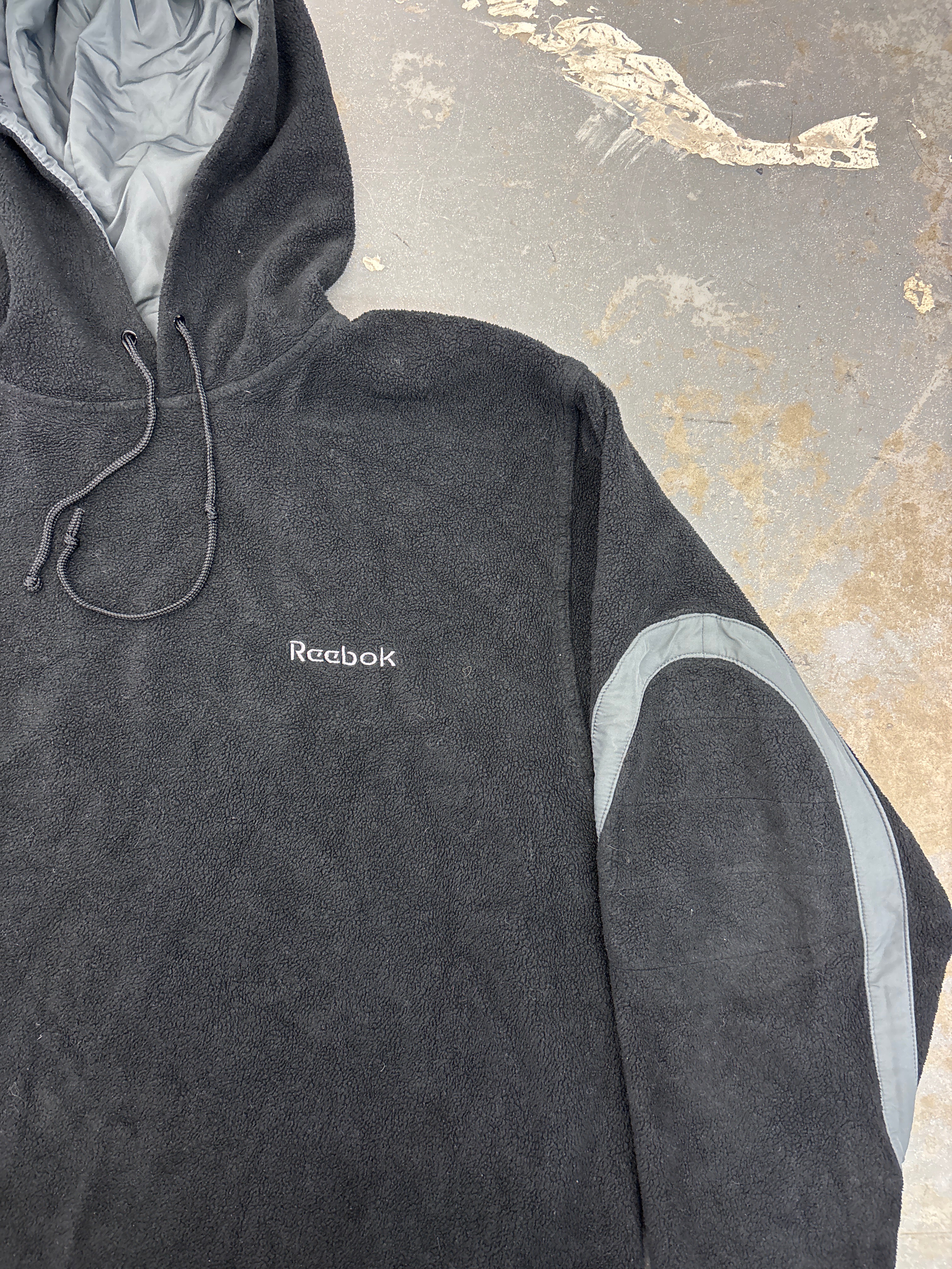 90s Reebok fleece hoodie - Sz L