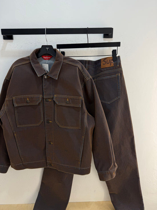 Supreme Brown Velour Set - Size L/32 US
