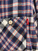 Stussy Blue/Red Plaid Flannel - Size L