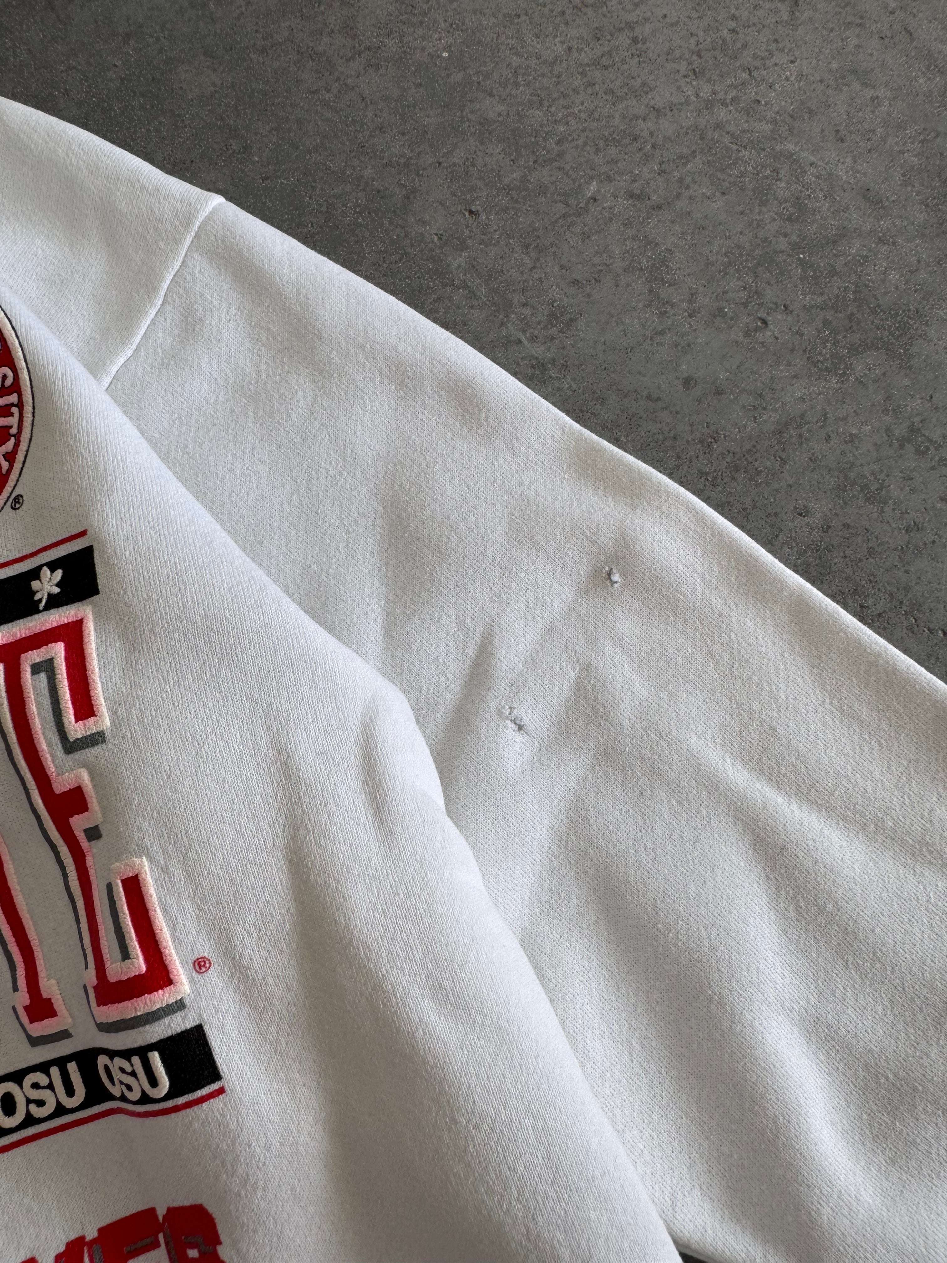 Ohio State white Crewneck - Sz L(W)