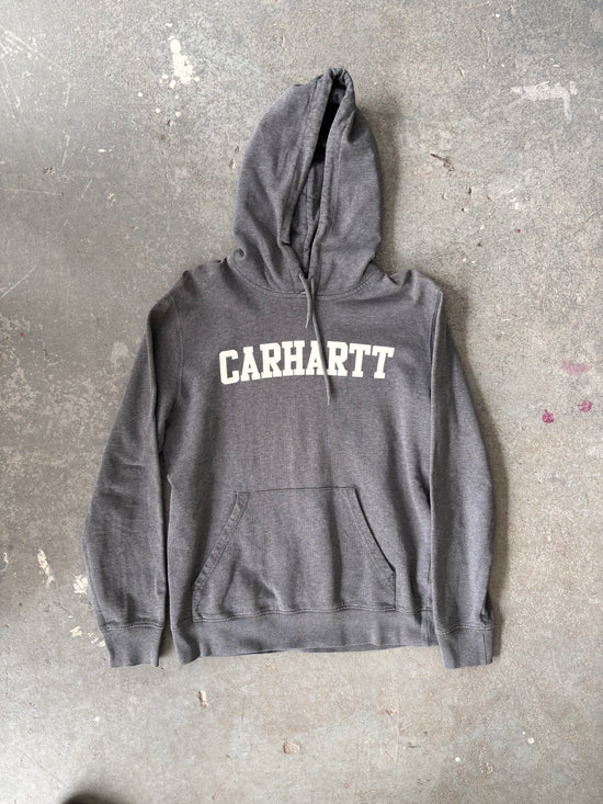 Carhartt WIP Grey Spellout Hoodie - Sz M