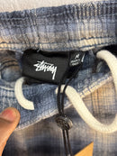 NEW Stussy Blue Plaid Shorts- Size M
