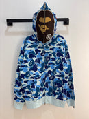 NEW BAPE ABC 2nd Camo Ape blue full zip -Size L