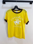 T-shirt à col rond du Canadian Polo Club des années 90, taille XL
