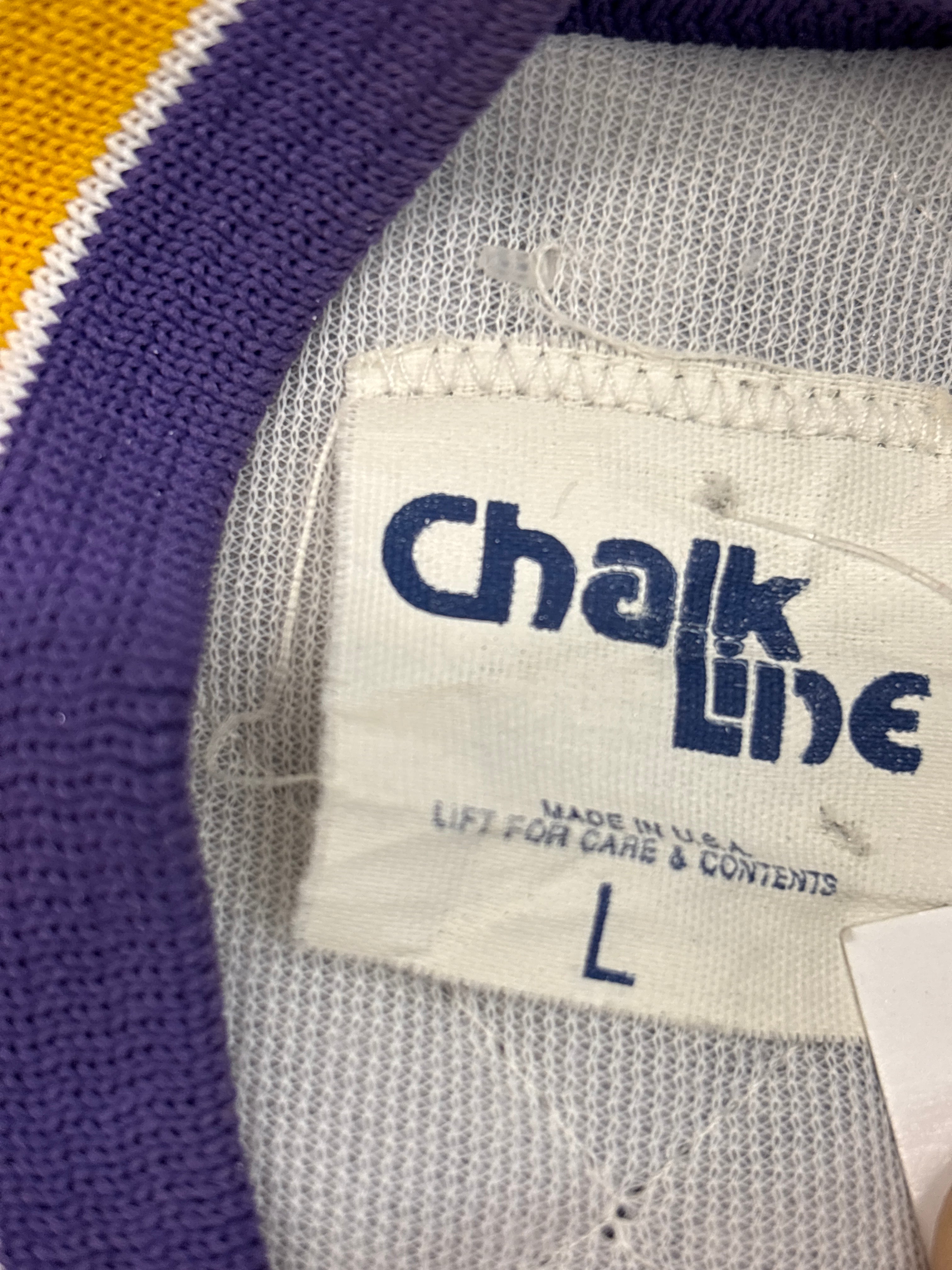 90’ Chalk line Vikings Satin Jacket - Sz L