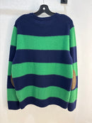 Polo RL Navy/Green Sweater - Size L