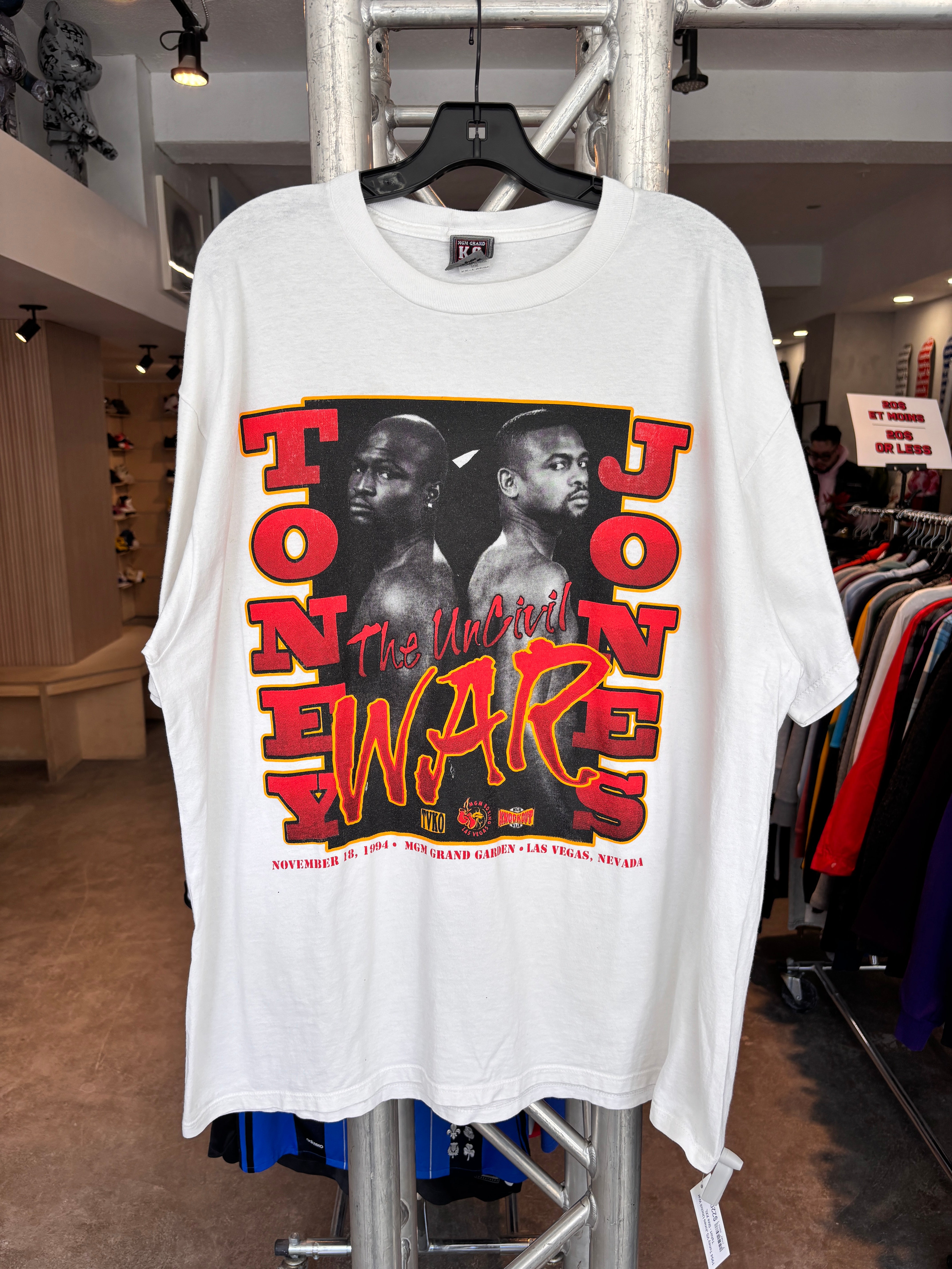 1994 Toney VS JONES Uncivil war T-shirt - Size XXL