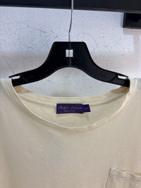 Polo RL Purple Label Linen Pocket T-Shirt - Size XXL