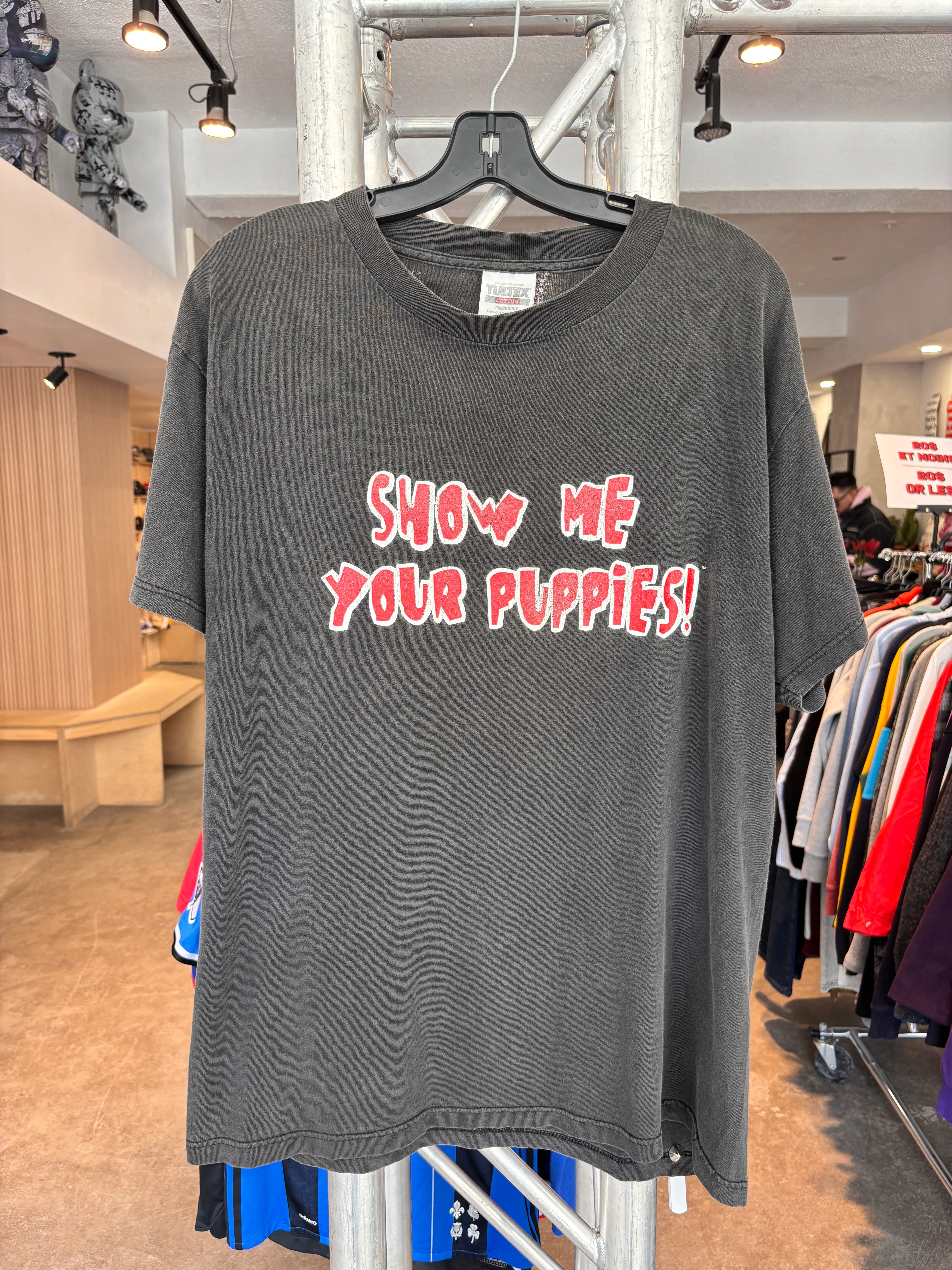 1999 JERRY Lawler Show me Your Puppies tee- Size L