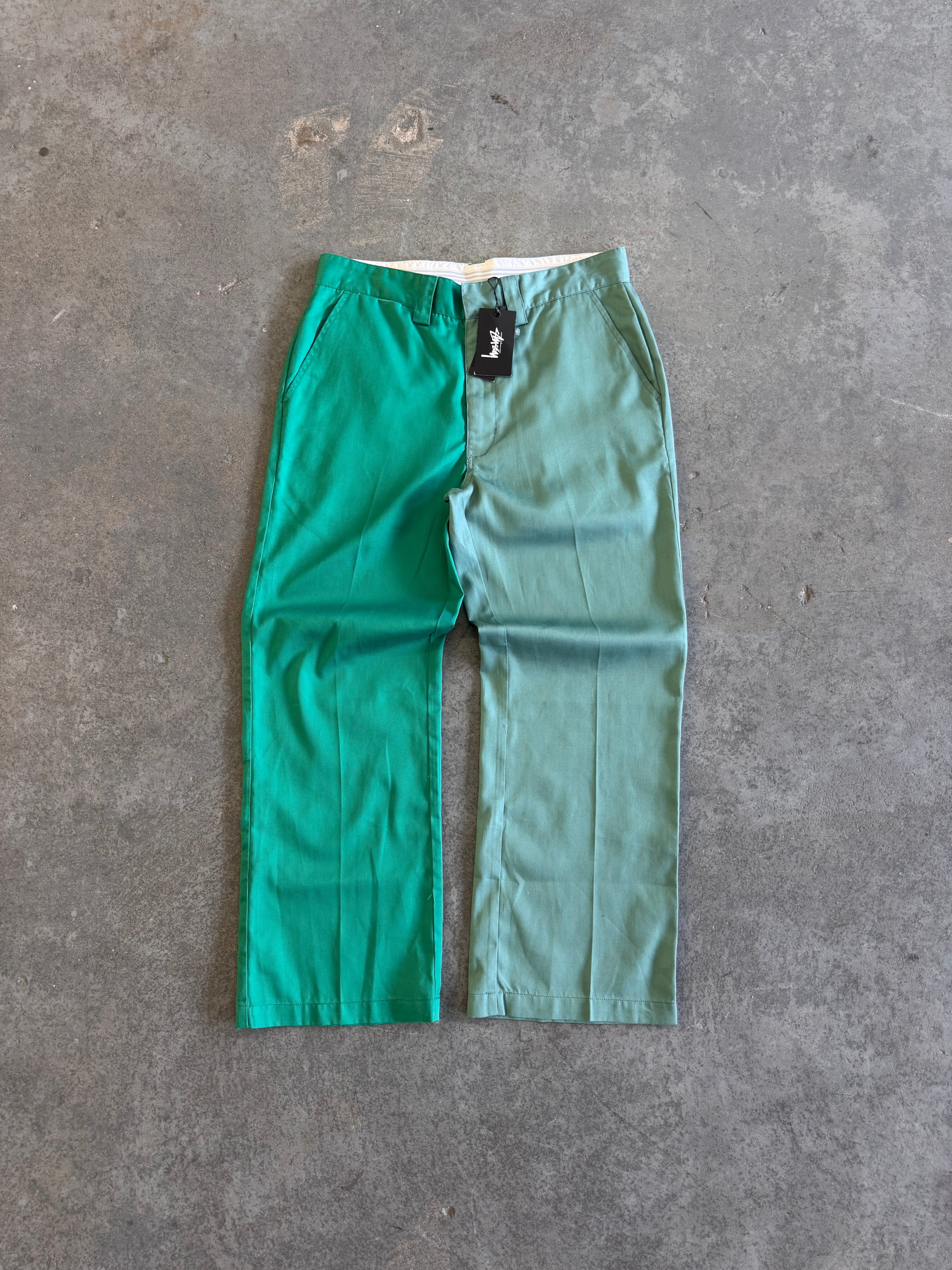 New Stussy Two-tone Louise Pants - Sz 9w