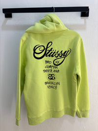 Nouvelle veste zippée Stussy Lime City - Taille S