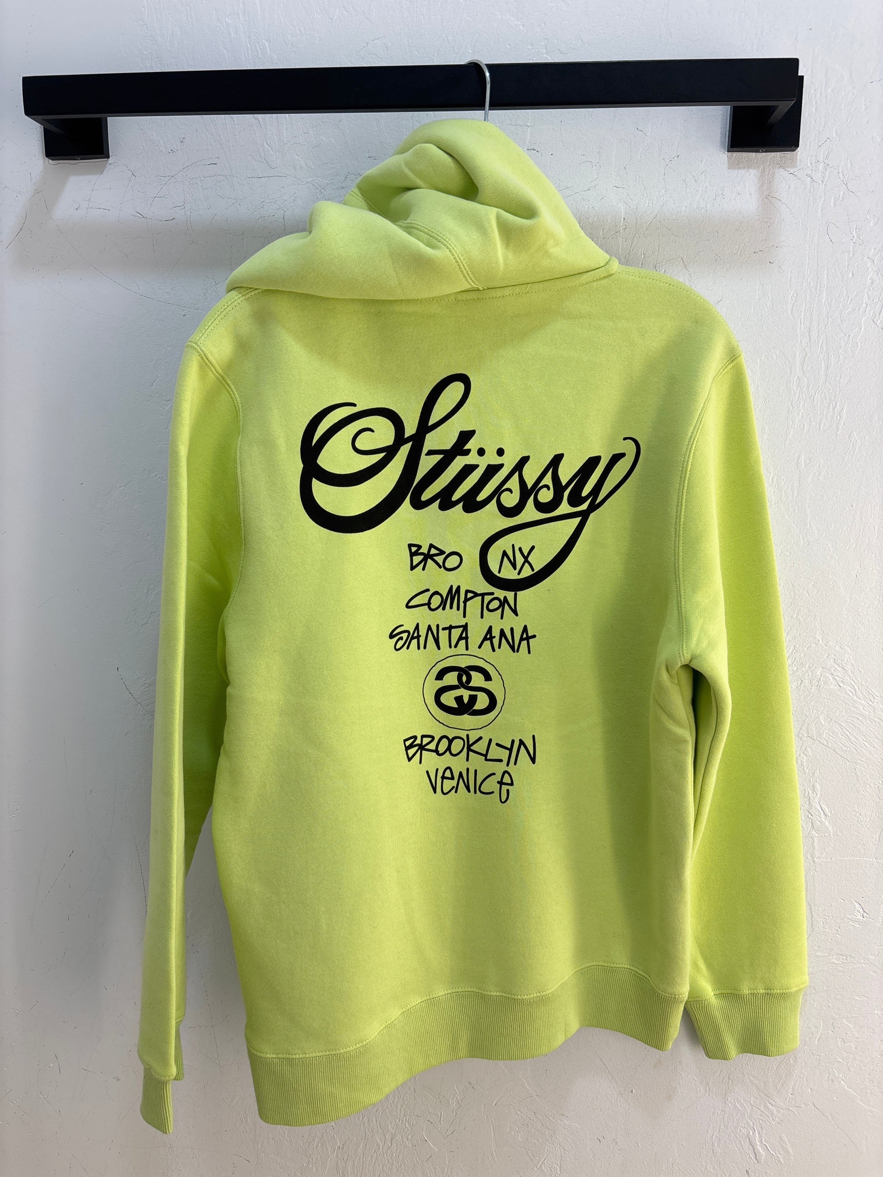 Nouvelle veste zippée Stussy Lime City - Taille S