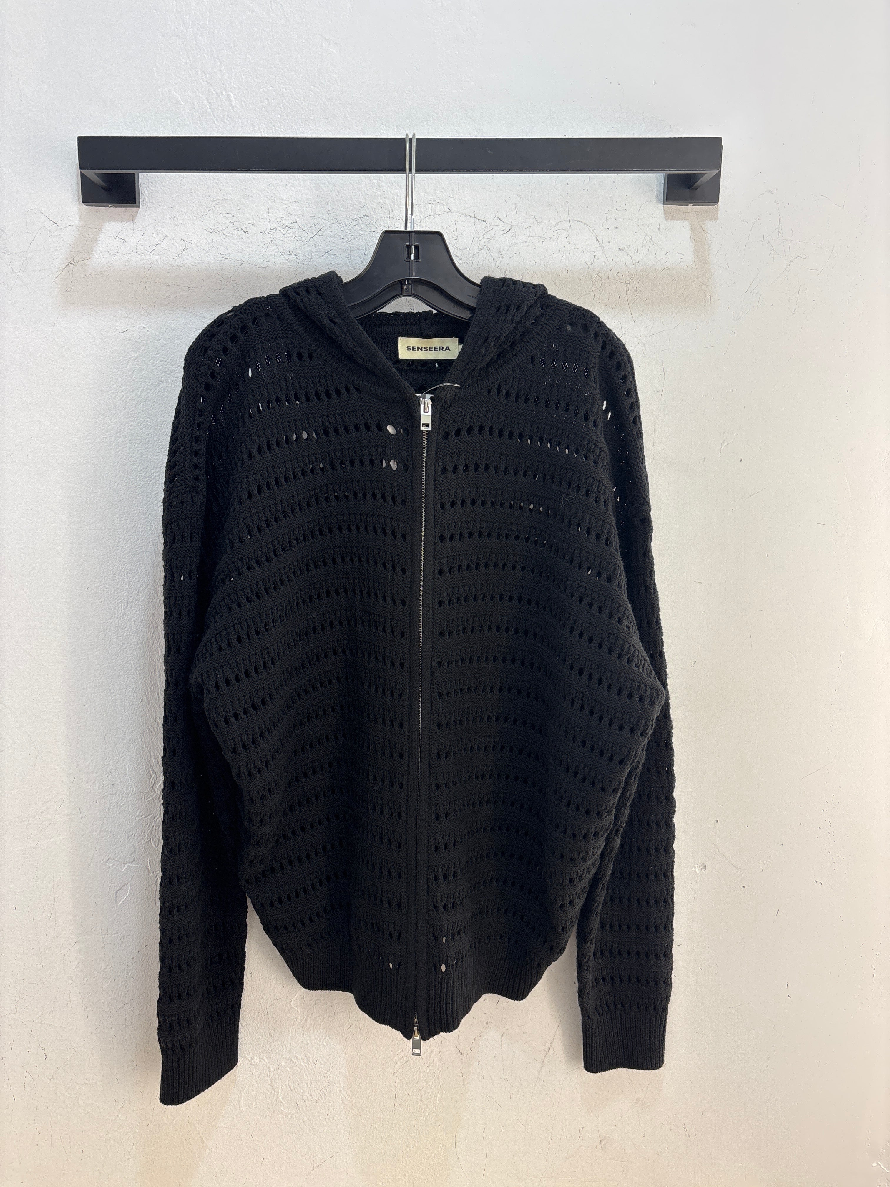 Senseera Perforated Zipup Hoodie
