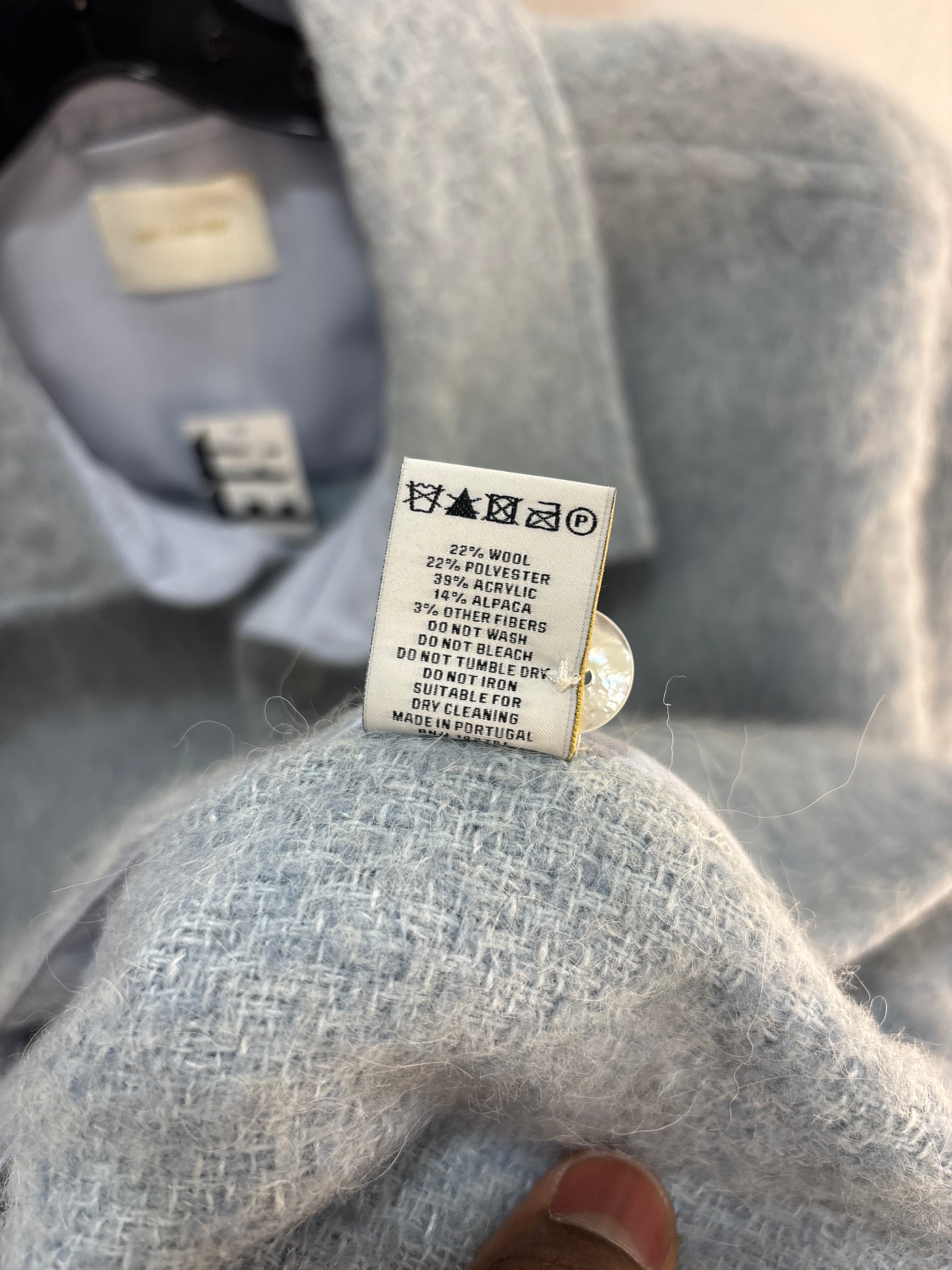Aime Leon Dore Blue Alpaca Over Shirt - Size L