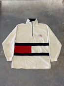 90s Tommy Quarter zip - Sz L