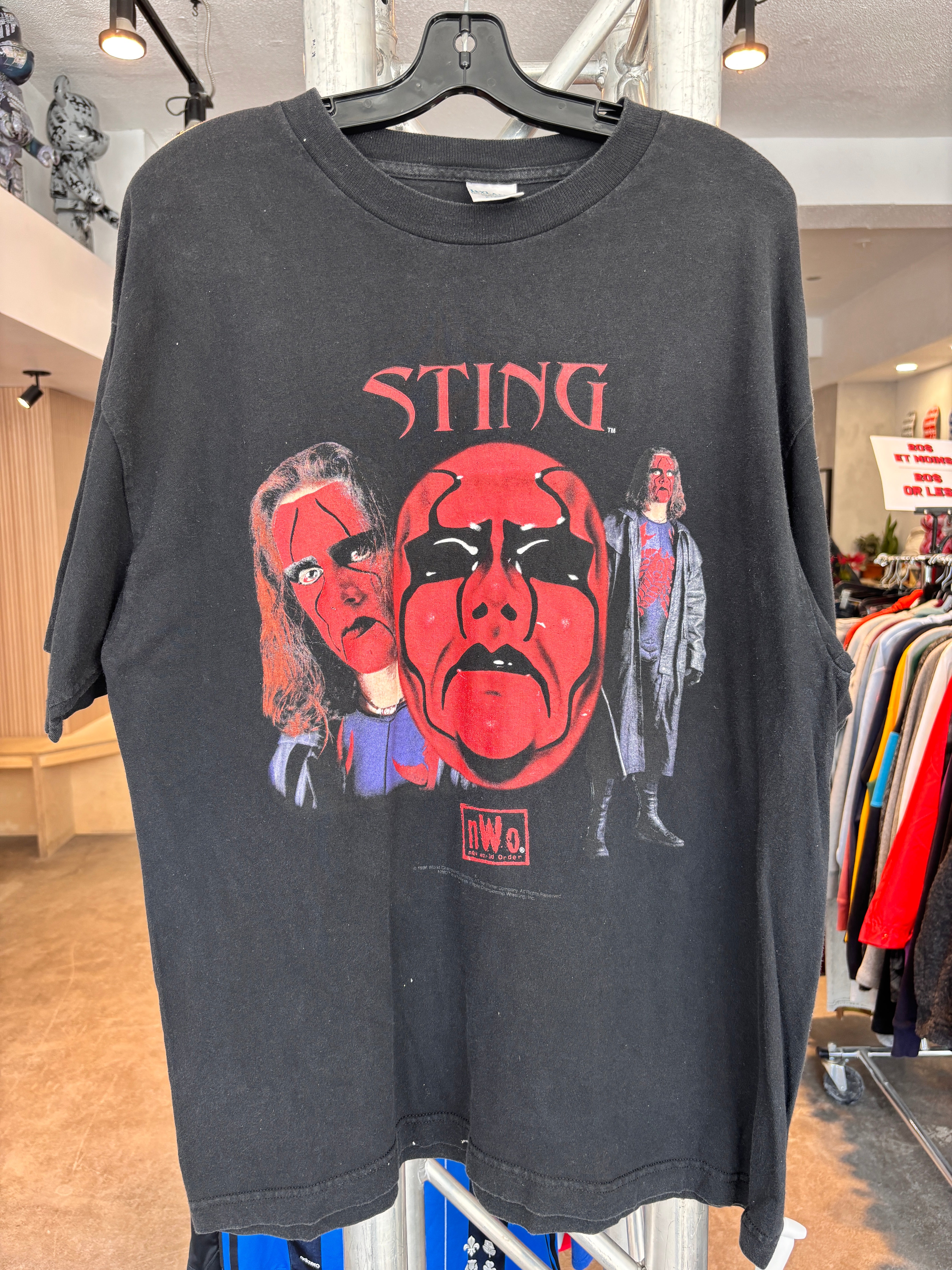 90s Sting Face t-shirt - Size XL