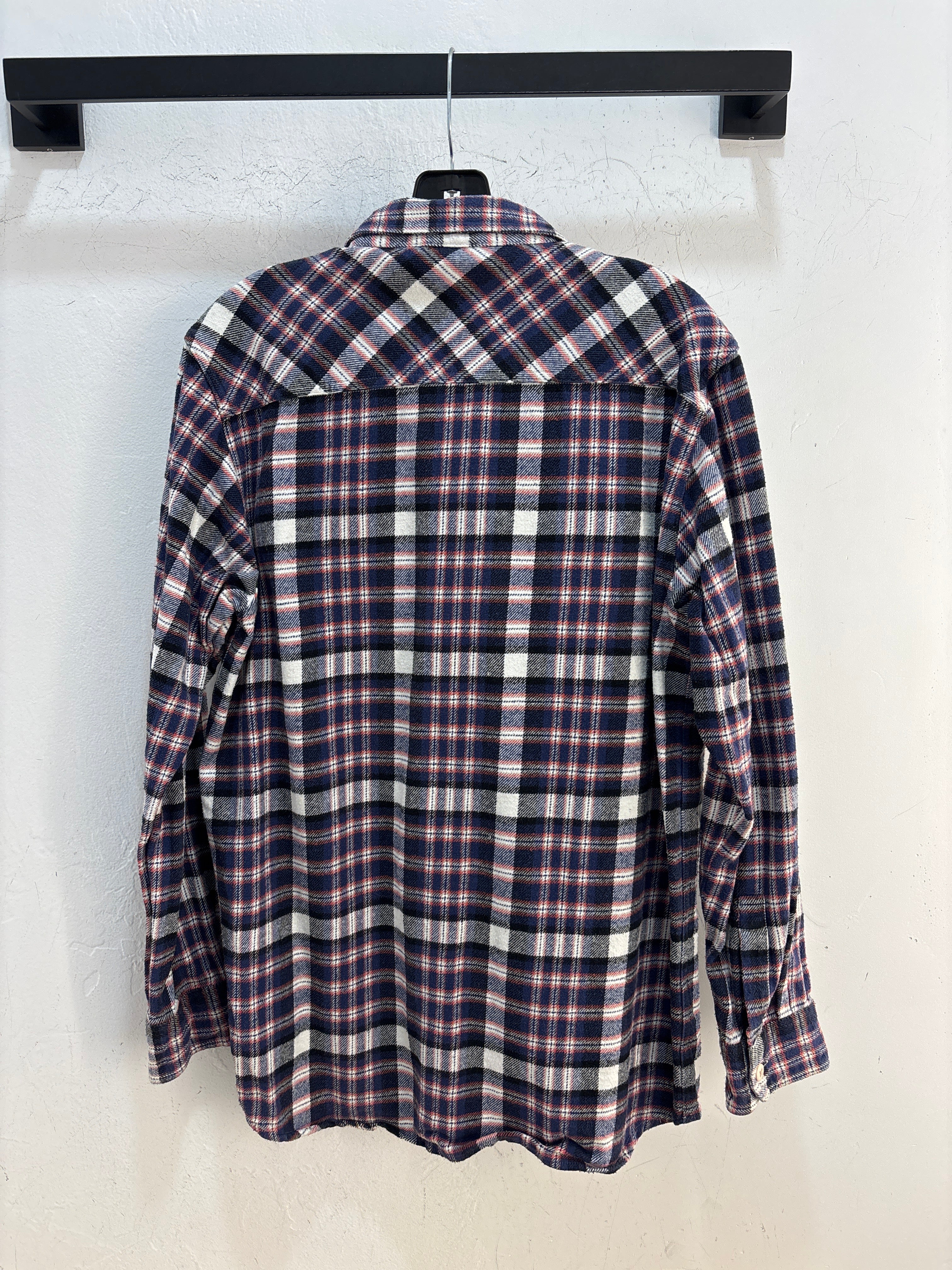Stussy Blue/Red Plaid Flannel - Size L