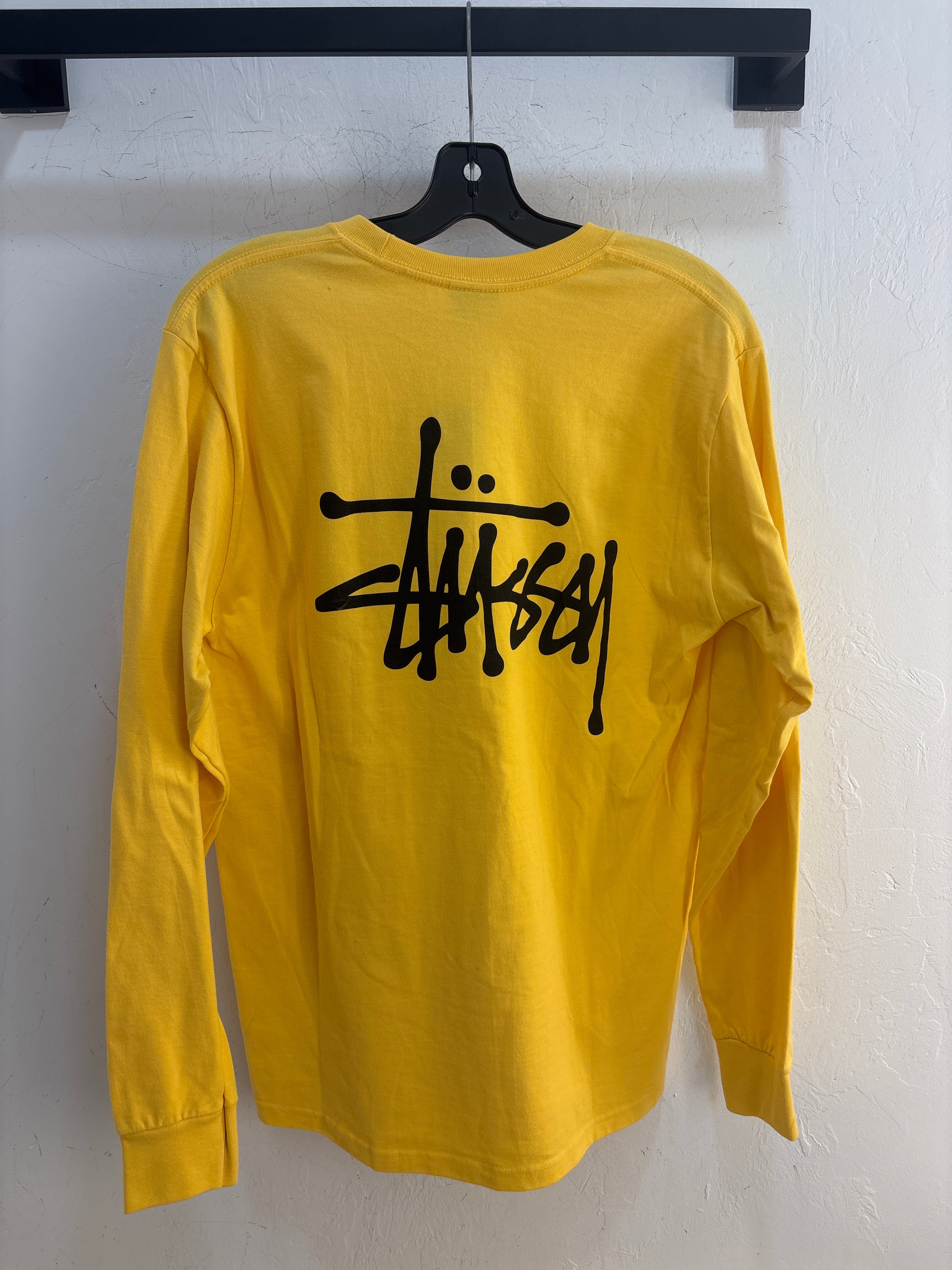 NEW Stussy Logo Yellow Longsleeve - Size M
