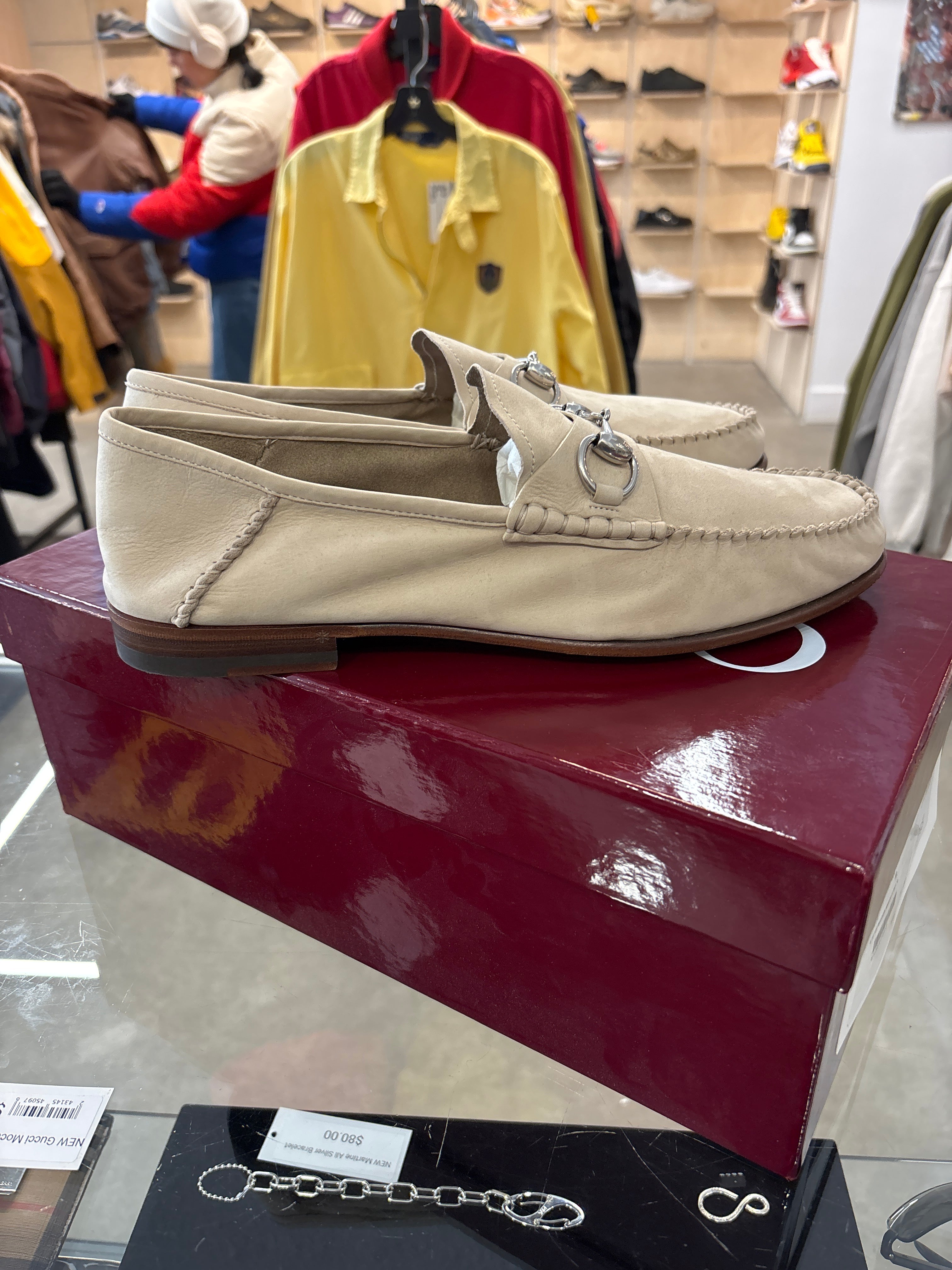 NEW Gucci Mocassin Tan - Size 10