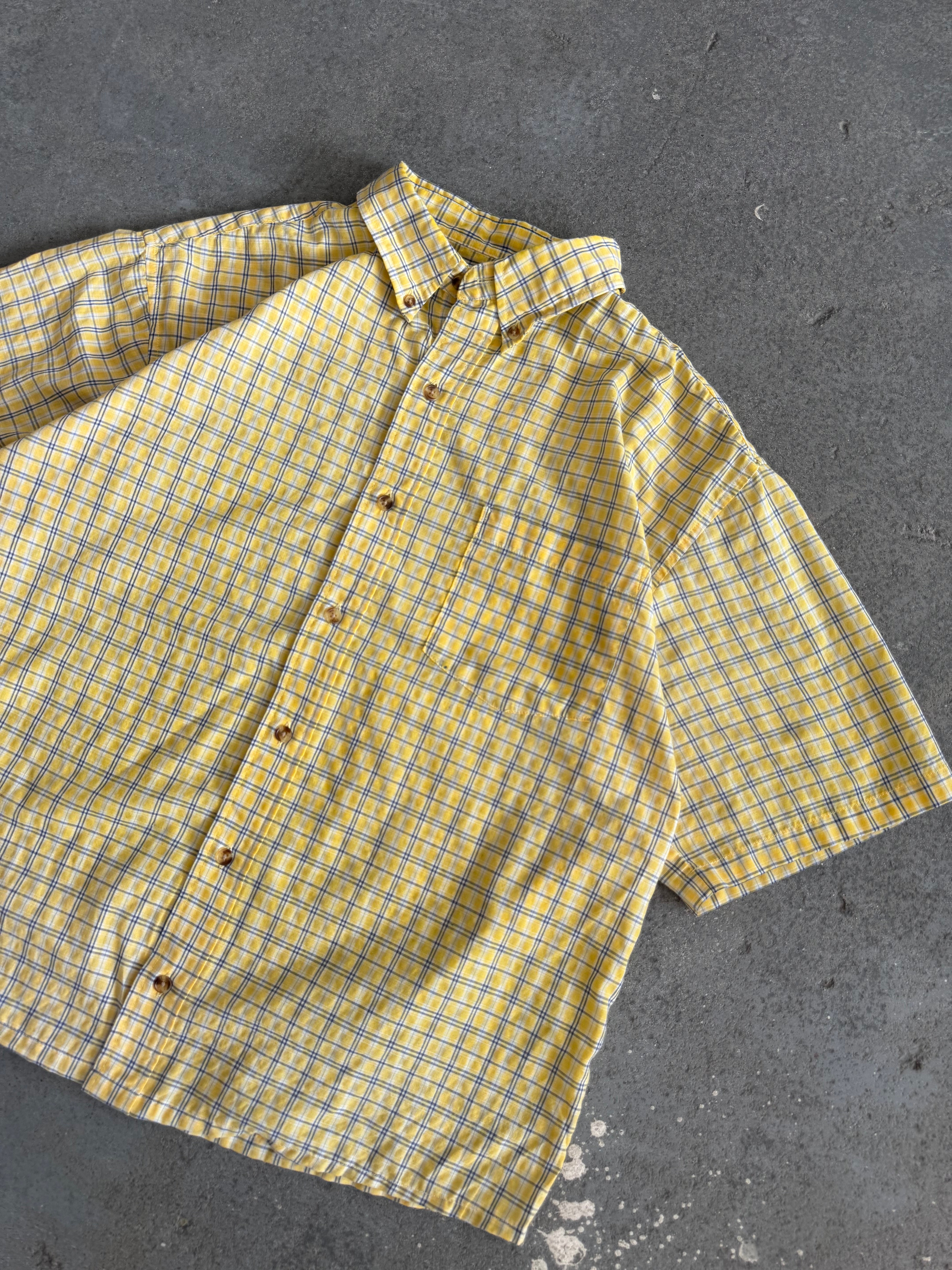 90' Truly Checkered crop Shirt - Sz M
