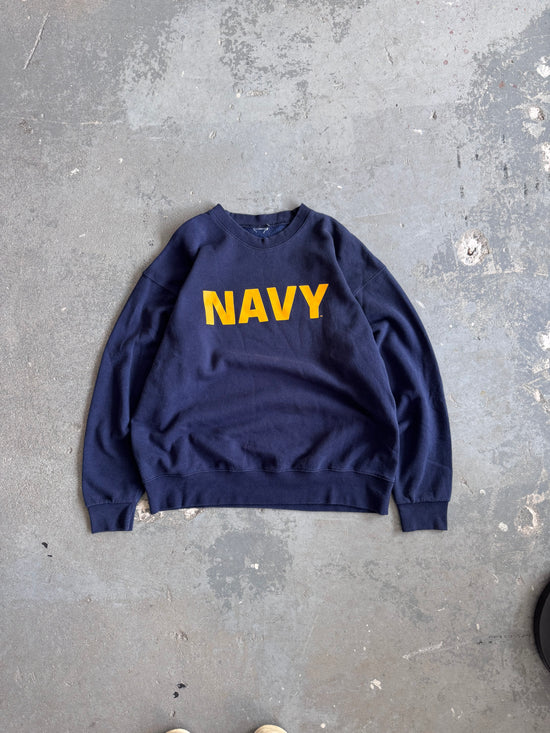 90’ Navy crewneck - Sz L